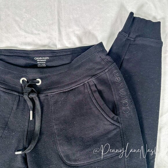 Calvin Klein Performance Fleece Jogger Black - Picture 2 of 8